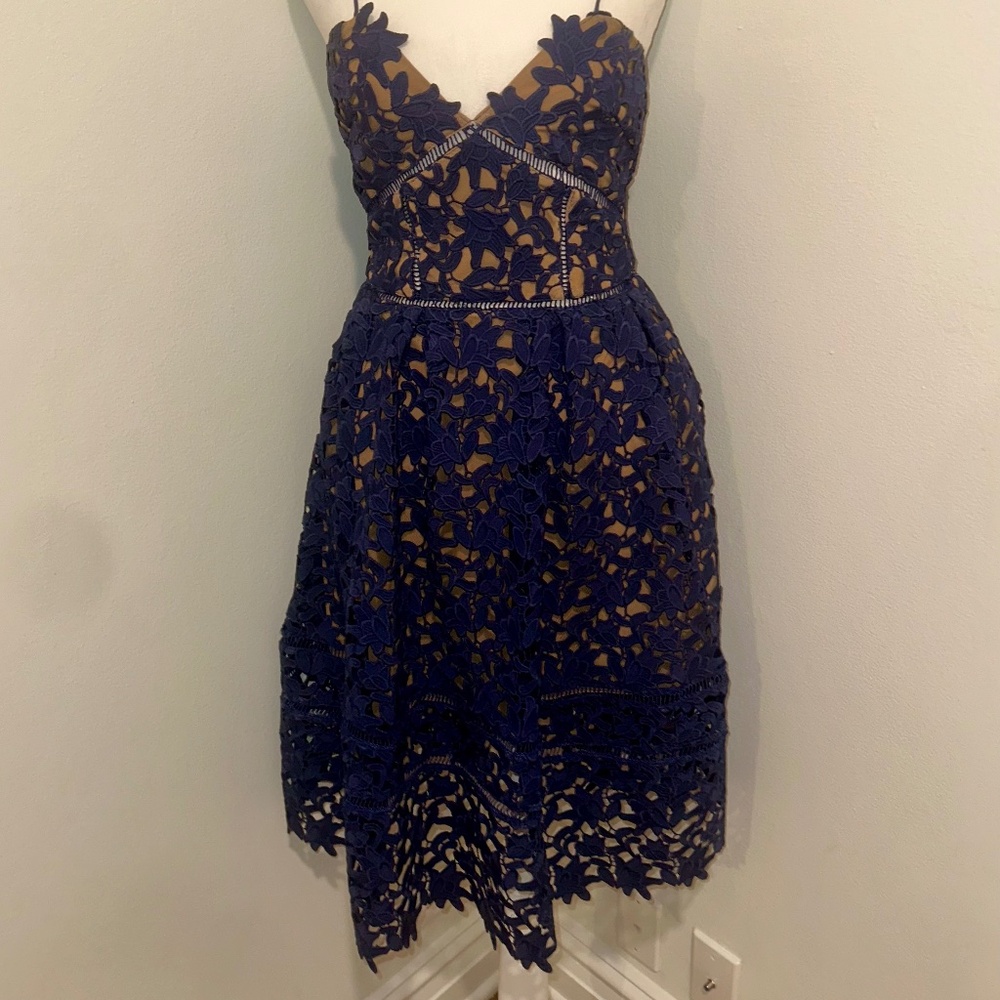 Stunning Royal Blue Self Portrait Dress Size 6